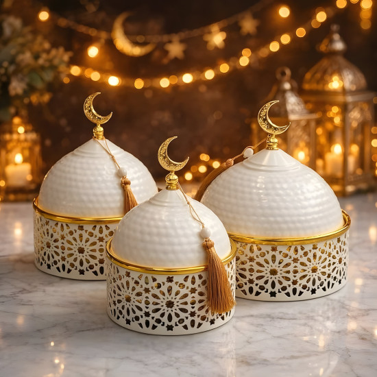 Metal Serving Set - 3 Pcs